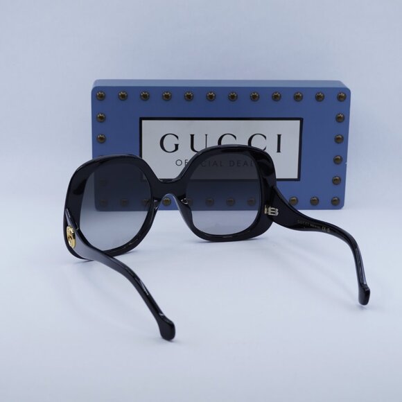 Gucci GG1235S 001 Square Sunglasses - Black\Grey - Picture 9 of 10